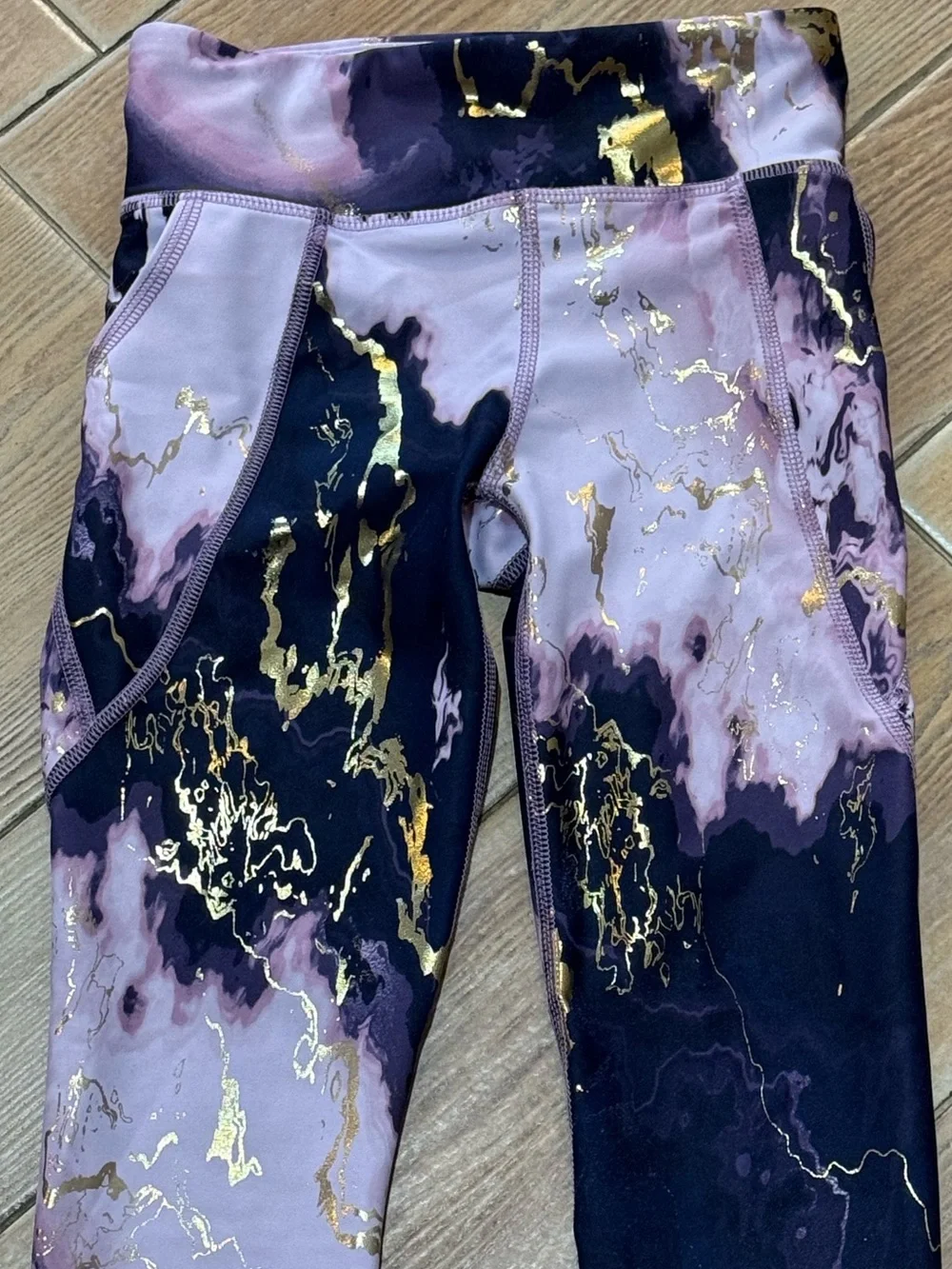 Old Navy Girls' Marble-Print Leggings